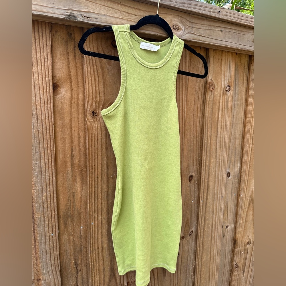 Basic green midi dress. A staple